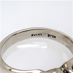 James Avery Pearl Sterling Silver Scroll Ring